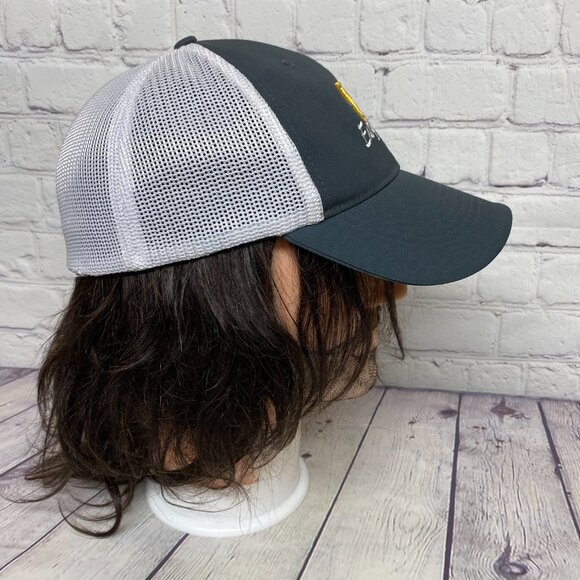 Nike Golf Hat Cap Flex Fit Gray White Mesh Size S/M - XS Energy Drink - Golfer - Picture 4 of 11